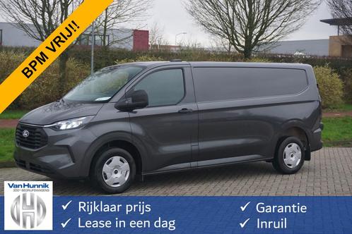 Ford Transit Custom 300L 170PK Trend AUT BPM VRIJ! 13" Sync, Auto's, Bestelauto's, Bedrijf, Te koop, ABS, Achteruitrijcamera, Adaptive Cruise Control