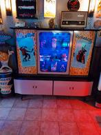 Fifties. Kast met Vitrine & RGB Verlichting, Ophalen of Verzenden