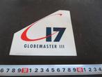 sticker 17  Globemaster III, Ophalen, Zo goed als nieuw
