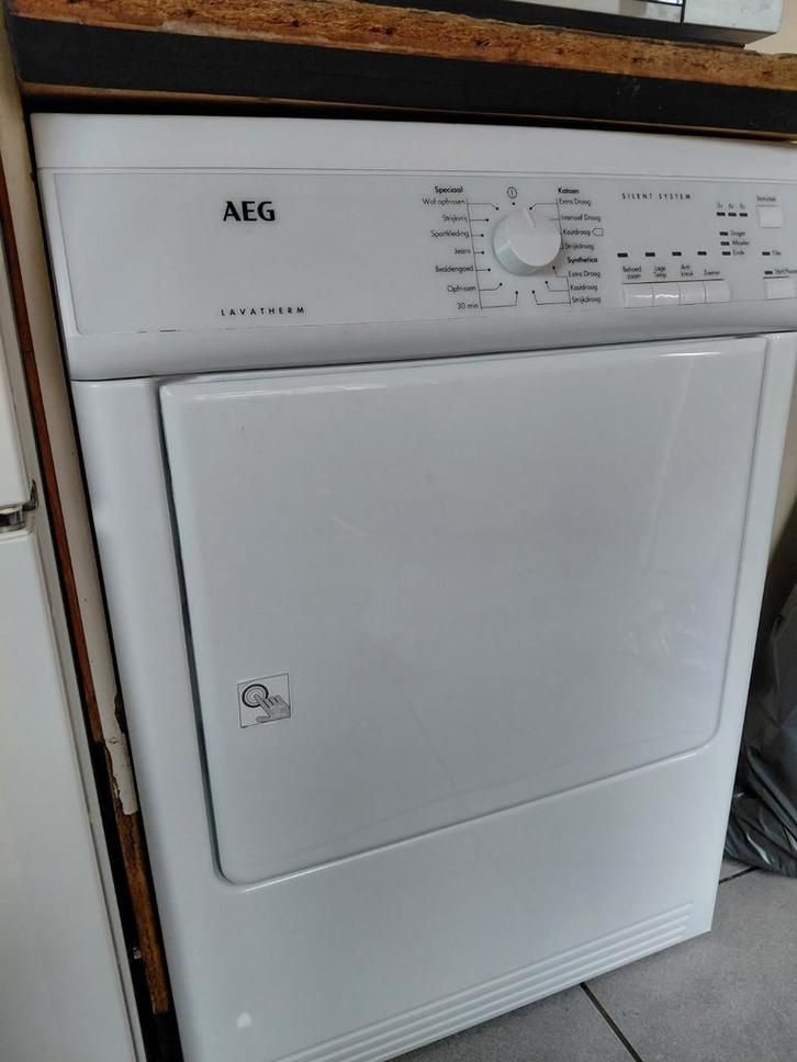 AEG Lavatherm Droger - Goed Onderhouden, Witgoed en Apparatuur, Wasdrogers, Gebruikt, Condens, Voorlader, 6 tot 8 kg, 85 tot 90 cm