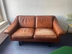Vintage bankstel + fauteuil, Gebruikt, Ophalen of Verzenden, Minder dan 150 cm, Leer