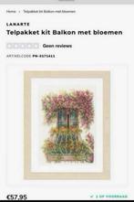 BORDUURPAKKET LANARTE FLOWER BALCONY, Verzenden, Nieuw, Handborduren, Borduurpakket