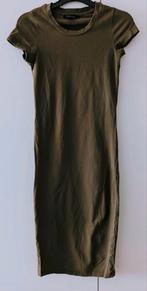 Legergroen Khaki Jurk | Maat XXS | Strak Nauwsluitend Katoen, Ophalen of Verzenden, Zo goed als nieuw, Maat 34 (XS) of kleiner