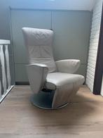 Beige leren relax fauteuil, nog in hele goede staat, Ophalen, Zo goed als nieuw