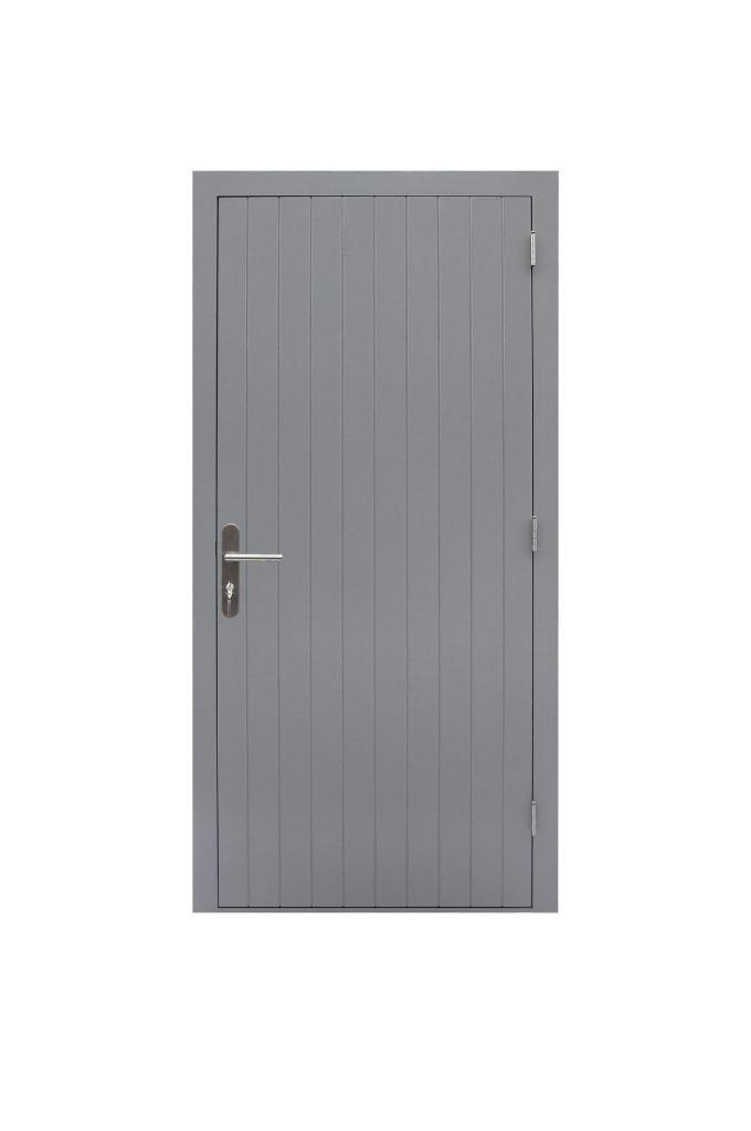 Hardhouten enkele dichte deur Prestige met lichte schade, Tuin en Terras, Palen, Balken en Planken, Zo goed als nieuw, Planken