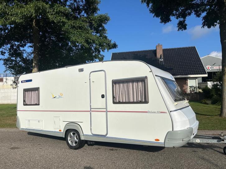 Wilk De Luxe 531 UE ENKELE BEDDEN, MOVER verkocht!, Caravans en Kamperen, Caravans, Bedrijf, tot en met 4, 1000 - 1250 kg, Rondzit