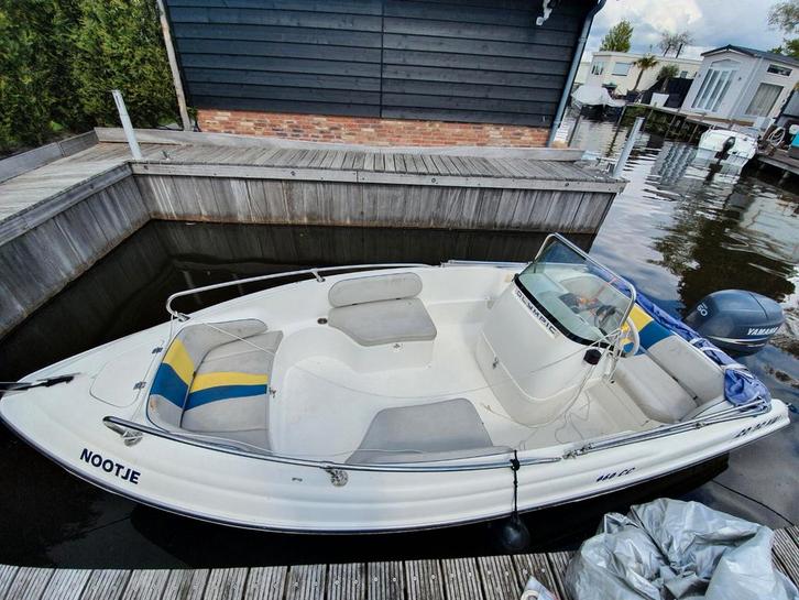 Olympique 460 CC Consoleboot met Yamaha 60PK, Watersport en Boten, Speedboten, Gebruikt, 3 tot 6 meter, Benzine, Minder dan 70 pk