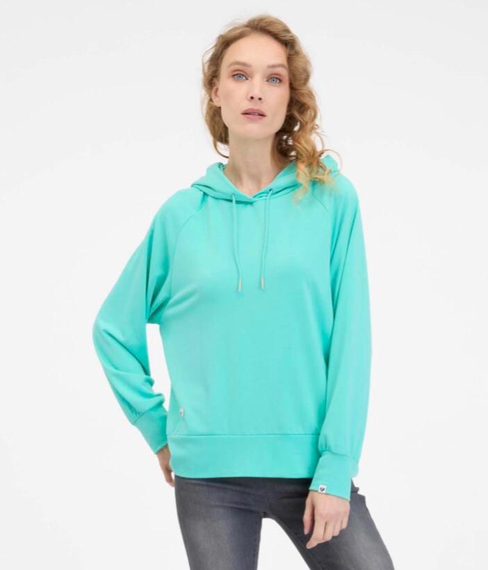 Nieuw! Ragwear sweater trui zeegroen capuchon TONNA, Kleding | Dames, Truien en Vesten, Nieuw, Maat 42/44 (L), Groen, Ophalen of Verzenden