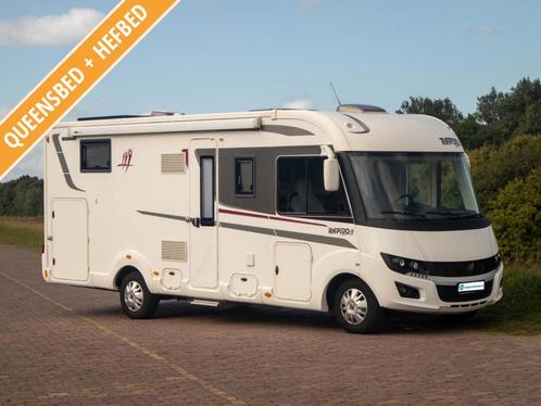 Rapido 896F Automaat, Levelsyst, Lithium, Queensbed + Hefbed, Caravans en Kamperen, Campers, Bedrijf, tot en met 4, Rapido, Diesel