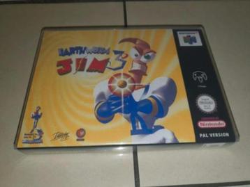 Earthworm Jim 3D N64 Game Case