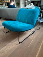 Trendhopper Orlando fauteuil - petrol velvet, Ophalen, 75 tot 100 cm, Zo goed als nieuw, 75 tot 100 cm