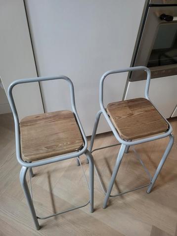 Industriële barkrukken kitchen trend (2 stuks) beschikbaar voor biedingen