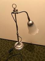 Mooie tafellamp (schemerlamp) met glazen kap., Ophalen, Zo goed als nieuw, Glas, Minder dan 50 cm