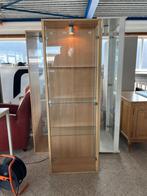 Houten vitrinekast, Huis en Inrichting, Kasten | Vitrinekasten, Ophalen, Gebruikt, 50 tot 100 cm, 150 tot 200 cm