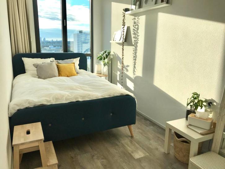 Mørteens twijfelaar bedframe met Hamarvik matras, Huis en Inrichting, Slaapkamer | Bedden, Zo goed als nieuw, Twijfelaar, 140 cm