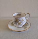 Kop en schotel fine bone China Queen's 1875/Rosina China., Ophalen of Verzenden