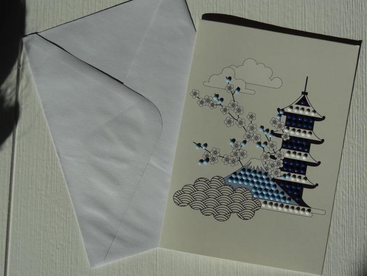 Diamond Painting Kaart Met Envelop >Snelle Verzending!<, Hobby en Vrije tijd, Kaarten | Zelfgemaakt, Zo goed als nieuw, Overige thema's