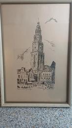 Ets Martinikerk Groningen, Antiek en Kunst, Kunst | Etsen en Gravures, Ophalen of Verzenden