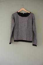 St. Oliver Trui | Pied-de-Poule Zwart/Wit gebreid | S, Zwart, Ophalen of Verzenden, Zo goed als nieuw, S.Oliver