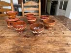Workumer aardewerk servies 6 kommen en stoof eur 25,=, Ophalen of Verzenden, Gebruikt