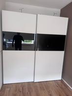 Moderne kledingkast met schuifdeur 2 x 2,15, Huis en Inrichting, Kasten | Kledingkasten, Ophalen, Gebruikt, 50 tot 75 cm, 200 cm of meer