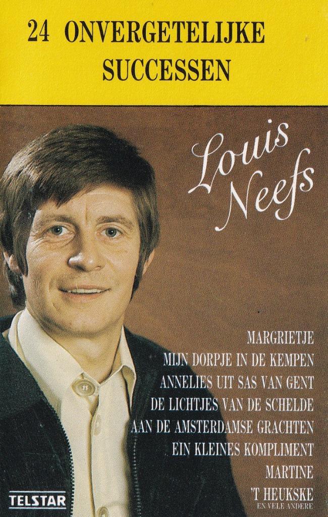 Cassettebandje Louis Neefs – 24 Successen Telstar, Cd's en Dvd's, Cassettebandjes, Gebruikt, Nederlandstalig, 1 bandje, Verzenden
