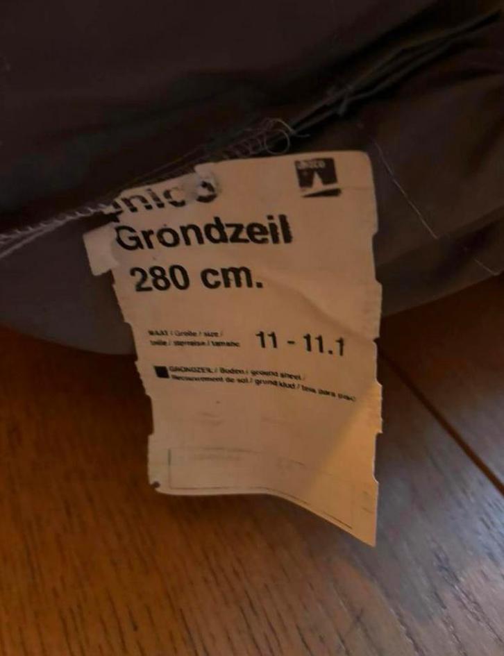 Unico kuipgrondzeil maat 11/11.1, Caravans en Kamperen, Voortenten en Luifels, Zo goed als nieuw, Ophalen of Verzenden