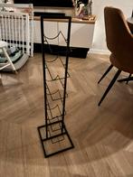 Zwart wijnrek voor 6 flessen, Huis en Inrichting, Kasten | Vitrinekasten, Ophalen, Met plank(en), Minder dan 50 cm, Zo goed als nieuw