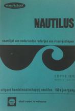 Nautilus naamlijst Nederlandse rederijen visserijschepen1975, Boeken, Geschiedenis | Vaderland, Gelezen, 20e eeuw of later, Verzenden