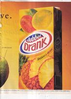 Retro reclame 1999 Dubbeldrank frisdrank met ananas guave, Overige typen, Ophalen of Verzenden