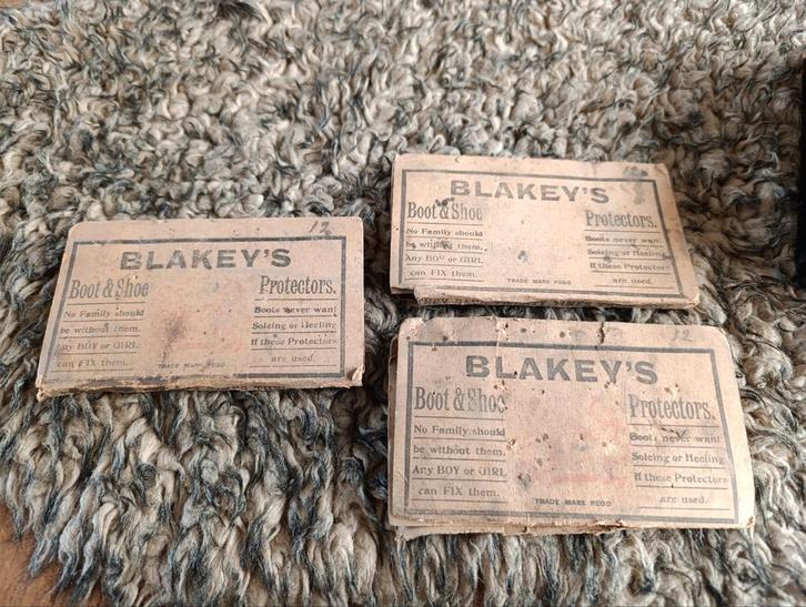 Wo2 Blakey's Schoenplaatjes schoen beschermers, Verzamelen, Merken en Reclamevoorwerpen, Gebruikt, Gebruiksvoorwerp, Ophalen of Verzenden