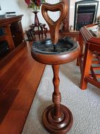 Vintage houten staande asbak, Huis en Inrichting, Ophalen, Gebruikt