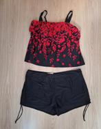 Tankini maat 50, Zwart, Ophalen of Verzenden, Zo goed als nieuw, Lingerie of Zwemkleding