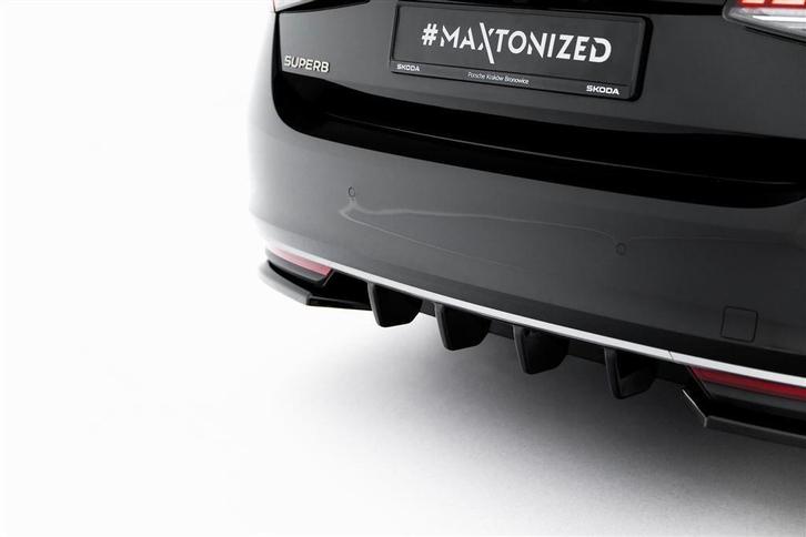 Maxton Design Skoda Superb Mk4 Central Rear Valance Spoiler, Auto diversen, Tuning en Styling, Ophalen of Verzenden