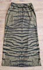 Zomerse luchtige lange katoen rok,  leger print, s, Kleding | Dames, Rokken, Ophalen of Verzenden, Gedragen, Maat 36 (S), Onder de knie