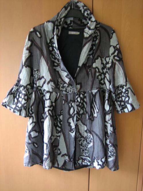 Bijzonder speelse blouse- jasje- of tuniek LEON 38, snazzeys, Kleding | Dames, Blouses en Tunieken, Zo goed als nieuw, Maat 38/40 (M)