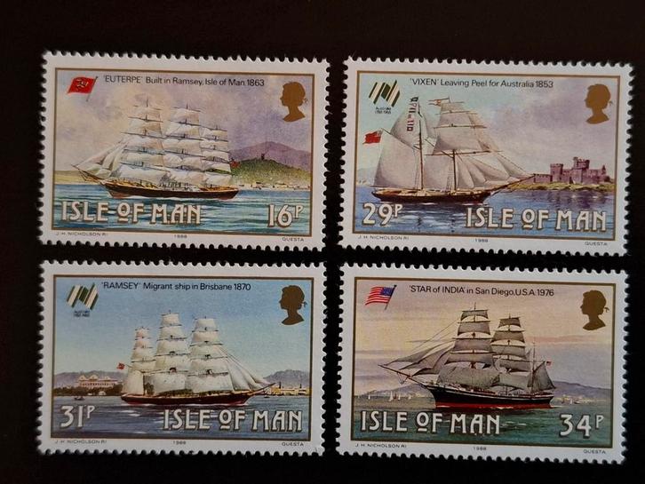 Man 1988 Boten, Postzegels en Munten, Postzegels | Europa | UK, Postfris, Ophalen of Verzenden