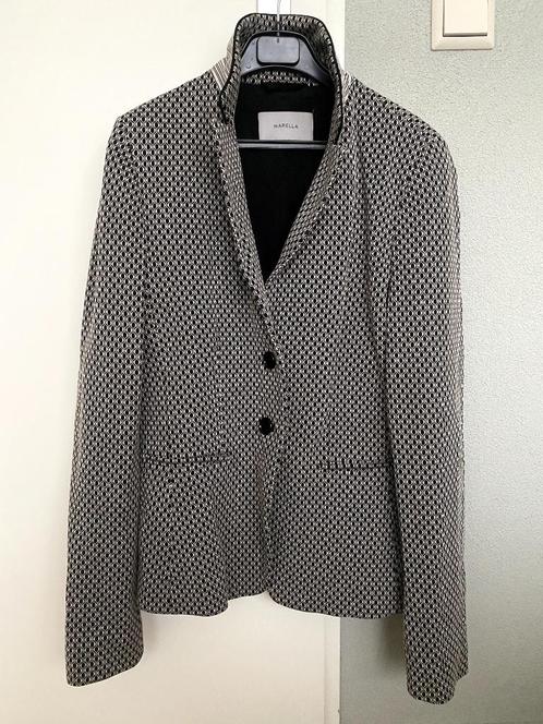Stijlvolle blazerjasje van Marella, mt 40, zwart-wit, Kleding | Dames, Jasjes, Kostuums en Pakken, Gedragen, Jasje, Maat 38/40 (M)