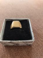 Gouden zegelring heren, Sieraden, Tassen en Uiterlijk, Ringen, 20 of groter, Heer, Ophalen of Verzenden, Zo goed als nieuw