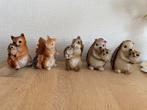 5 dierenbeeldjes, Verzamelen, Ophalen of Verzenden, Zo goed als nieuw, Dier