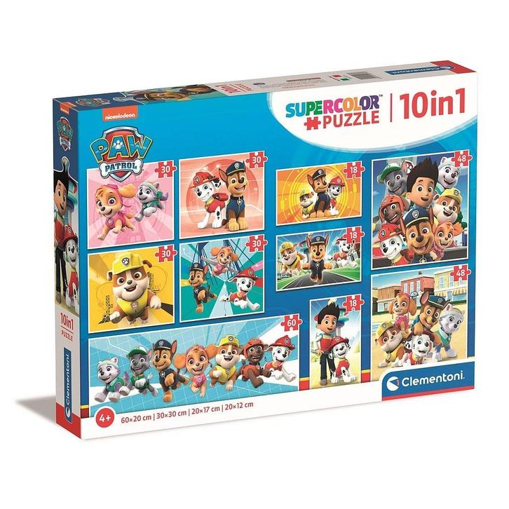 Paw Patrol puzzel 10 in 1, Kinderen en Baby's, Speelgoed | Kinderpuzzels, Nieuw, 2 tot 4 jaar, 10 tot 50 stukjes, Ophalen of Verzenden
