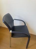 Leolux stoelen 4 stuks, Huis en Inrichting, Stoelen, Ophalen, Gebruikt, Blauw, Leer