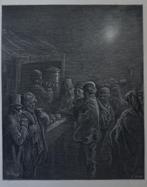 Gustave Doré De koffiestal houtgravure 1872, Antiek en Kunst, Ophalen of Verzenden
