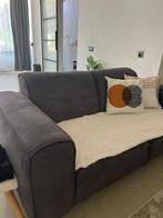 Mooie grijze stoffen bank 2person 3 person, 75 tot 100 cm, Ophalen of Verzenden, Zo goed als nieuw, Rechte bank