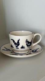 Emma Bridgewater Blue Hen Kop & Schotel, Huis en Inrichting, Keuken | Servies, Ophalen, Zo goed als nieuw, Overige stijlen, Kop(pen) en/of Schotel(s)