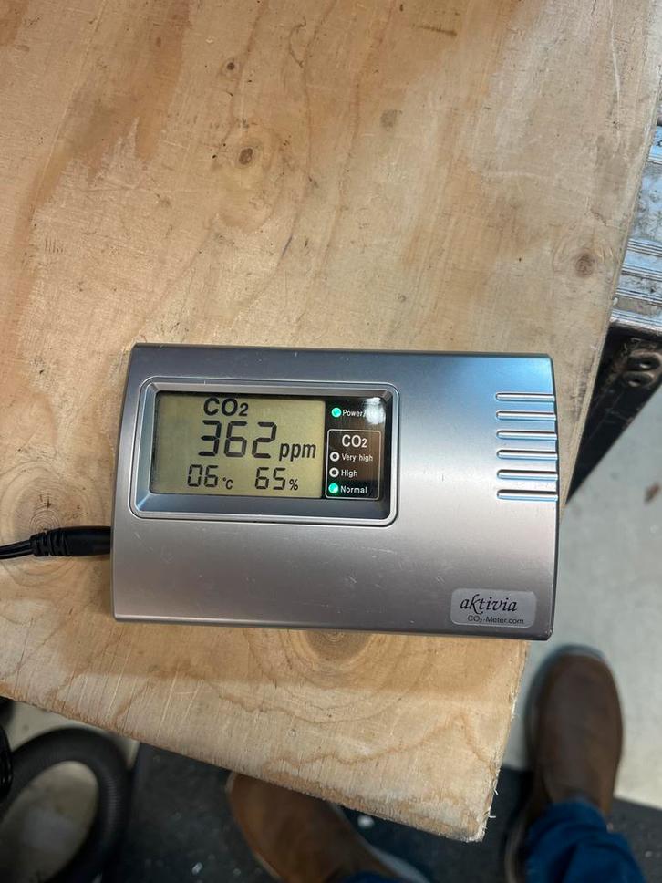 Aktiva CO2 Meter - Perfecte Luchtkwaliteit!, Doe-het-zelf en Verbouw, Thermostaten, Gebruikt, Ophalen of Verzenden