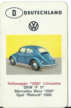 Kwartetkaart Volkswagen 1200 limousine, Ophalen of Verzenden, Gebruikt, Auto's