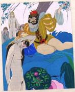 A79-11 Pochoir Prent Brunelleschi 1930 Les Aventures du roi, Ophalen of Verzenden