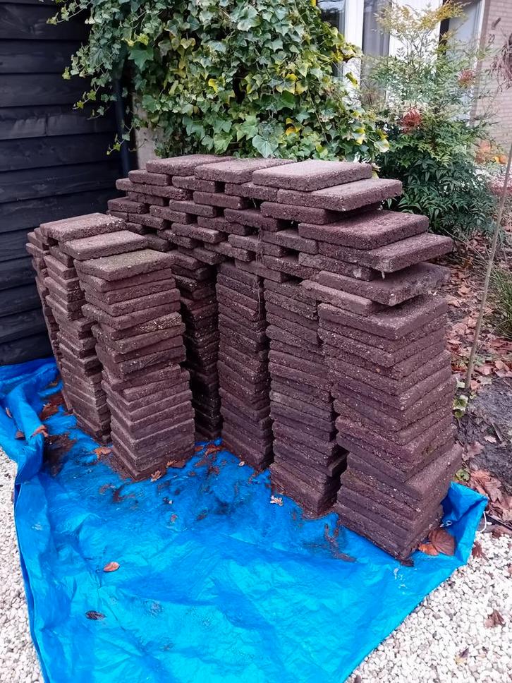 Terrastegels - Gebruikt, Tuin en Terras, Tegels en Klinkers, Gebruikt, Terrastegels, Beton, Ophalen
