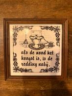 Leuk wandbordje, Ophalen of Verzenden, Gebruikt